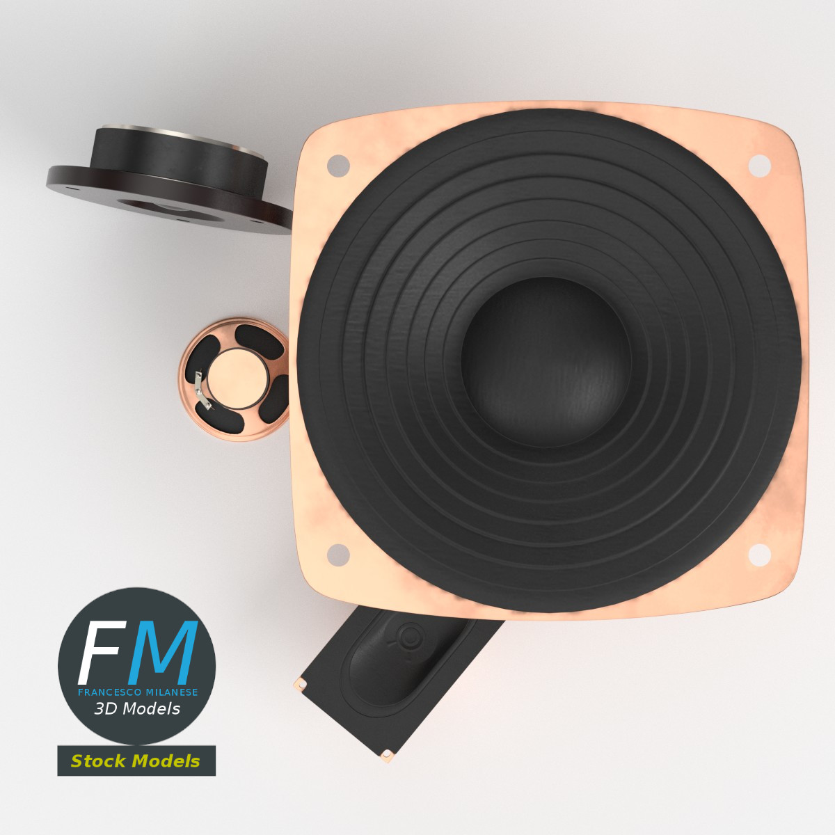 3D-Modell - Lautsprecher-Set - 06