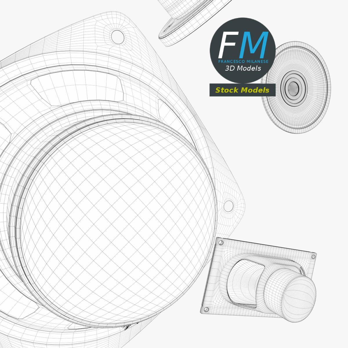 3D-Modell - Lautsprecher-Set - 08
