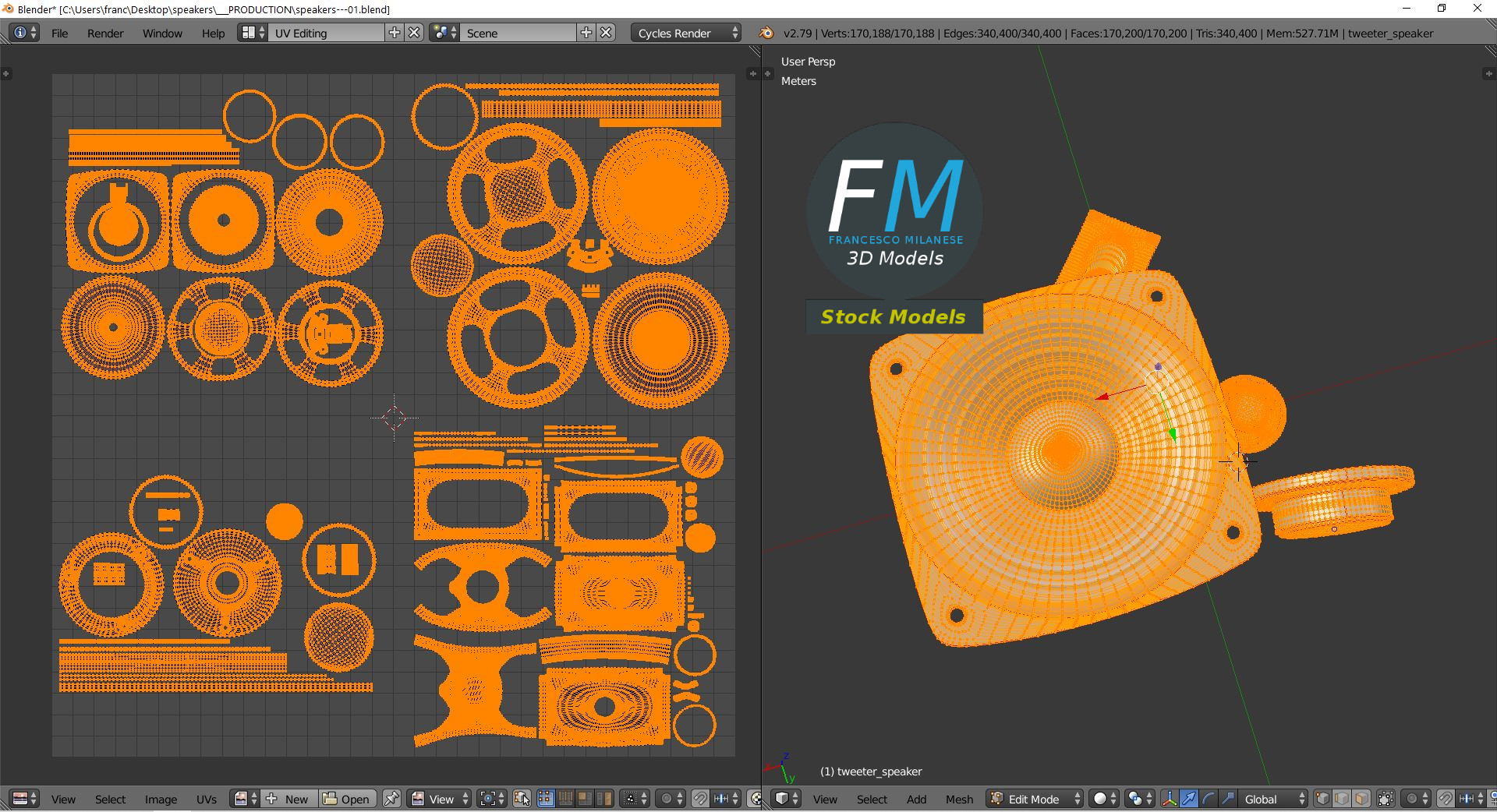 3D-Modell - Lautsprecher-Set - 10