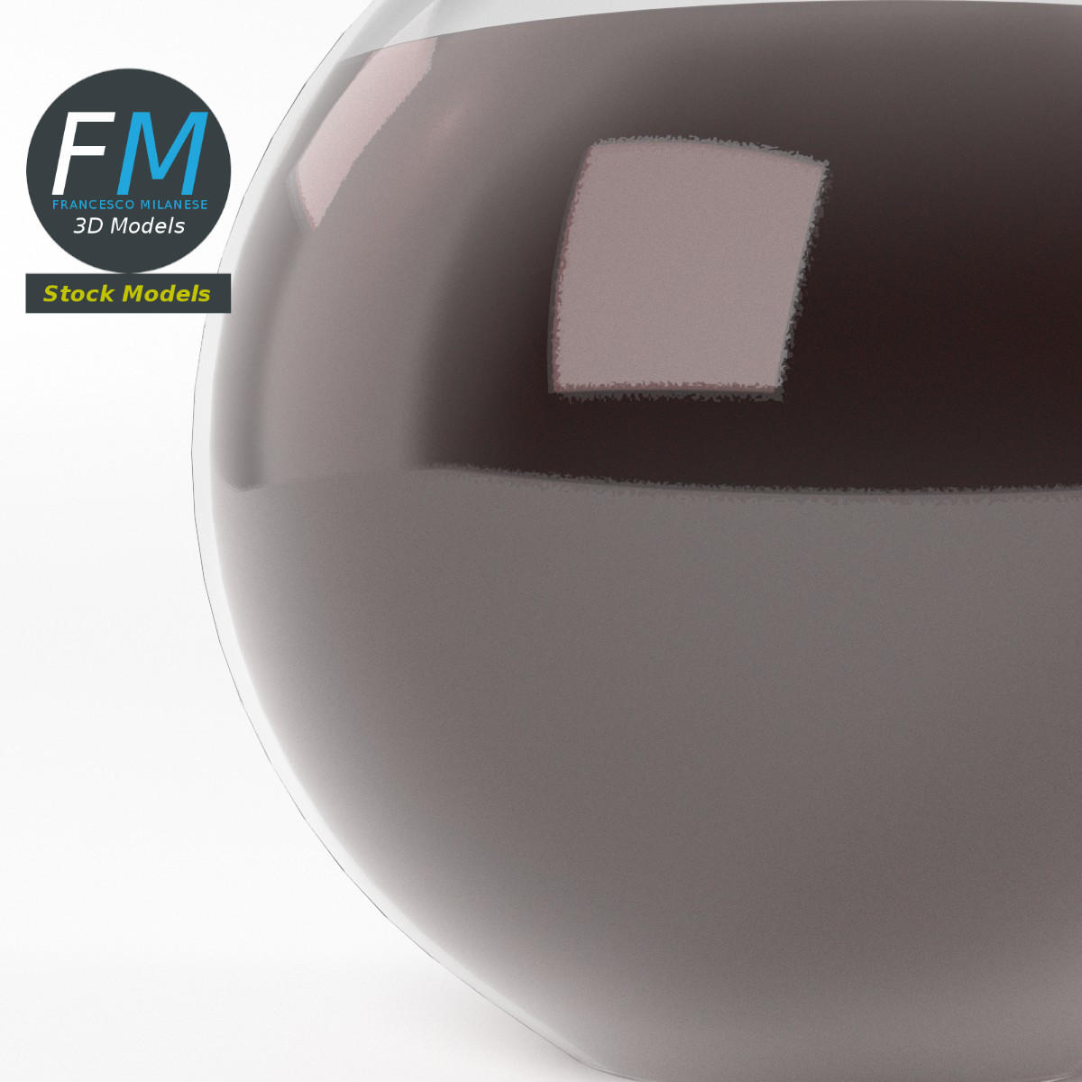 3D-Modell - Kugelförmige Trankflasche - 05