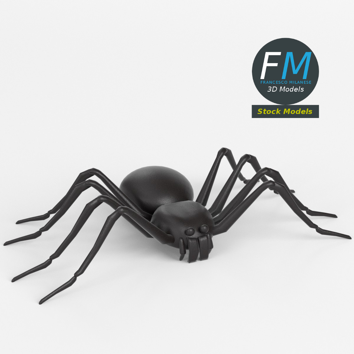 3D-Modell - Spinnen-Basismesh - 01