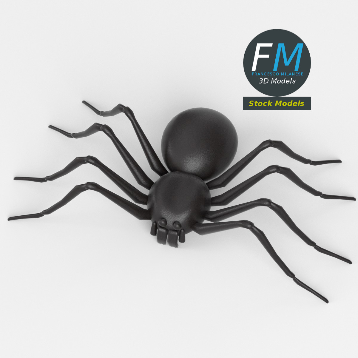 3D-Modell - Spinnen-Basismesh - 02