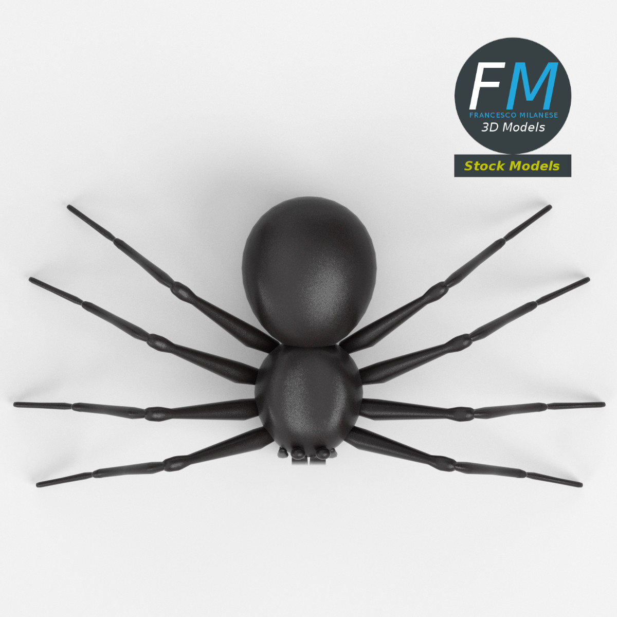 3D-Modell - Spinnen-Basismesh - 06