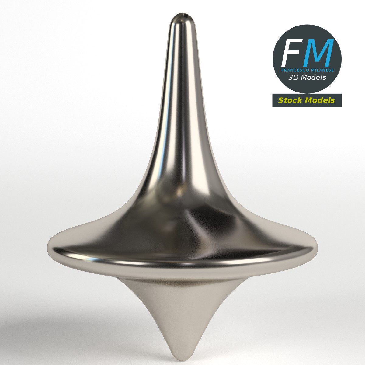 3D-Modell - Metallkreisel - 01