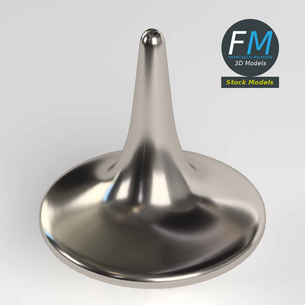 3D-Modell - Metallkreisel - 02