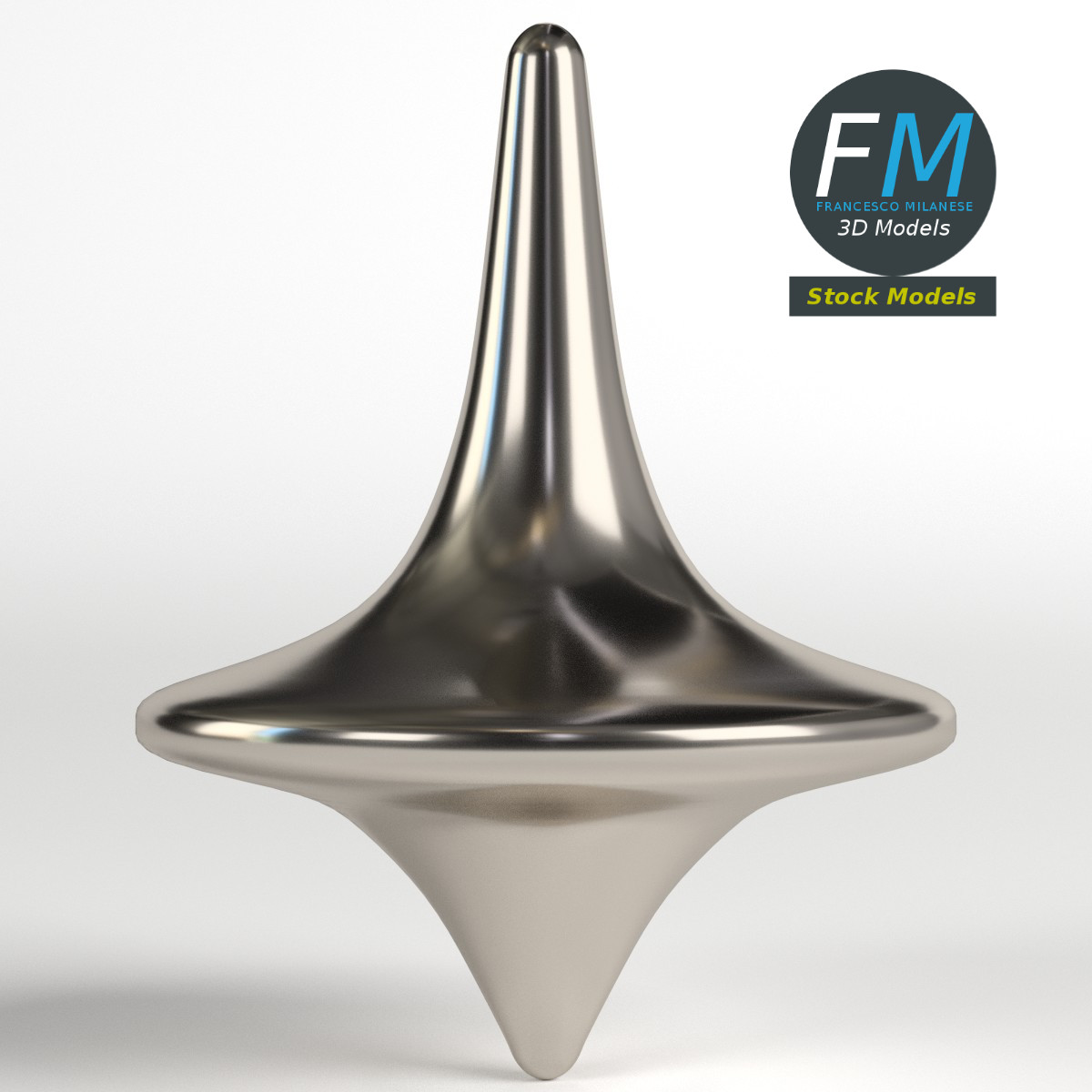 3D-Modell - Metallkreisel - 03