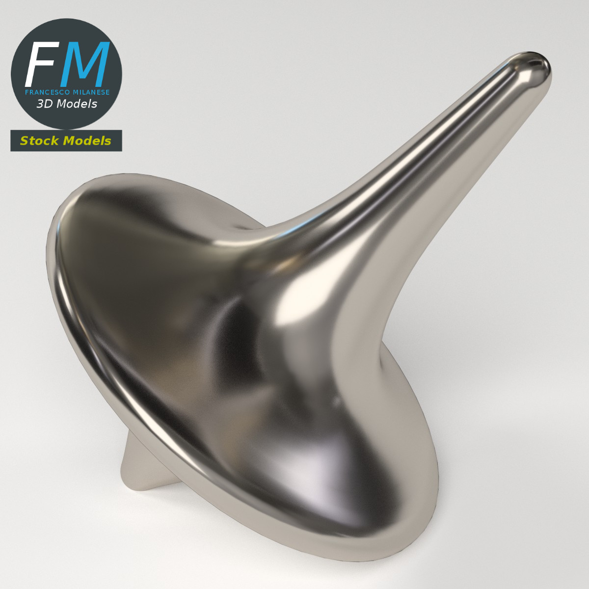 3D-Modell - Metallkreisel - 05