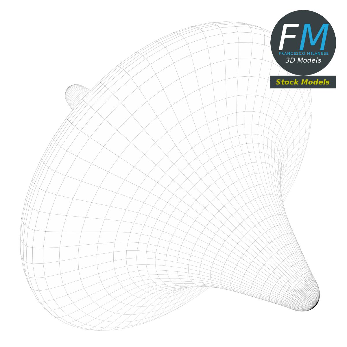 3D-Modell - Metallkreisel - 08