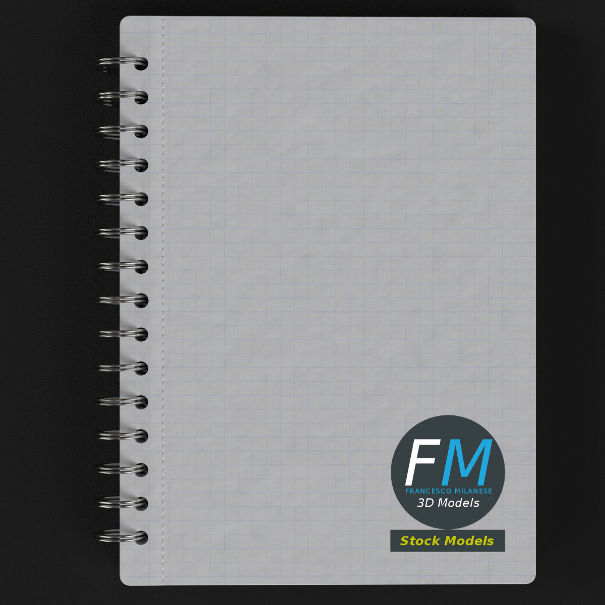 3D-Modell - Spiralnotizbuch - 06