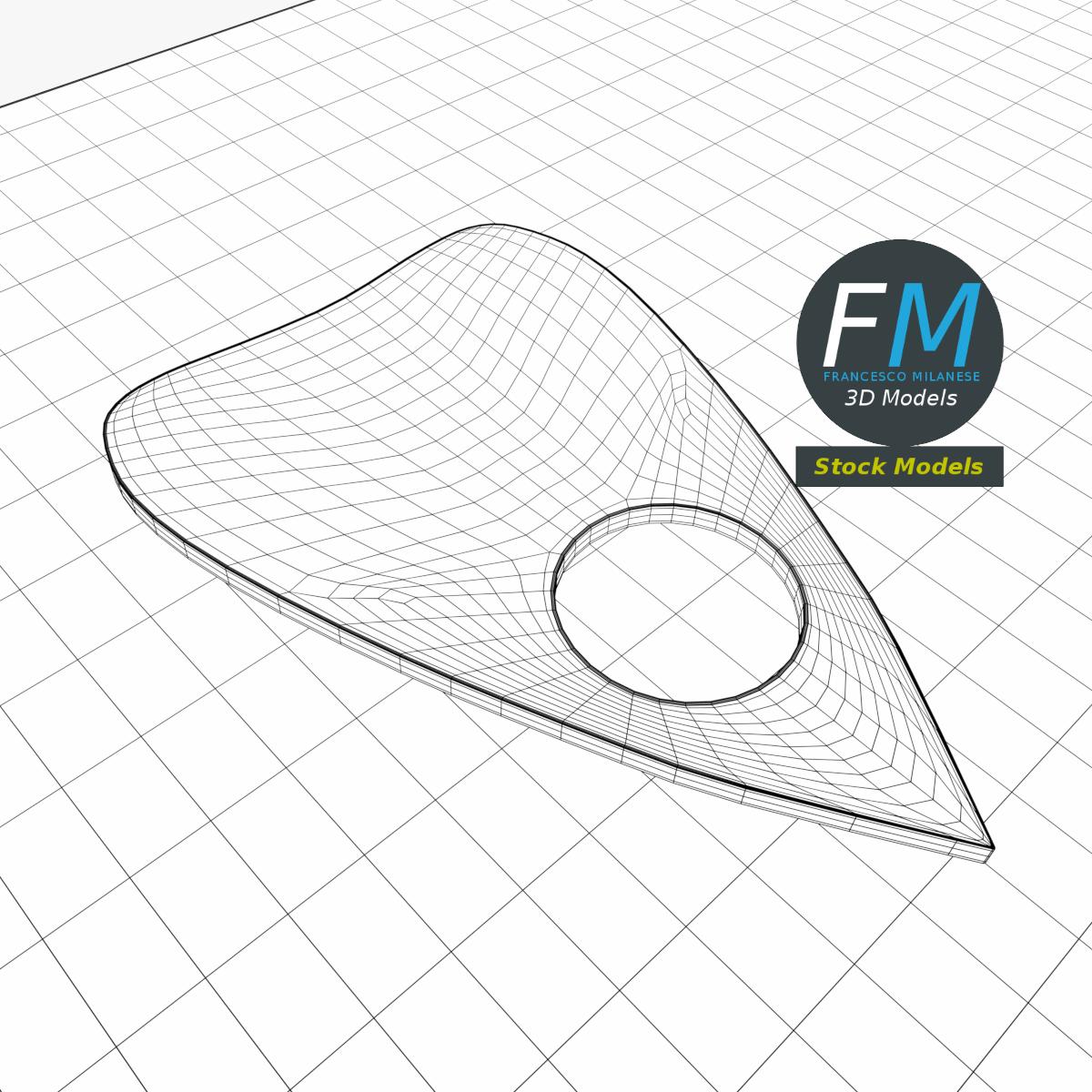 3D-Modell - Geisterbrett mit Planchette - 08