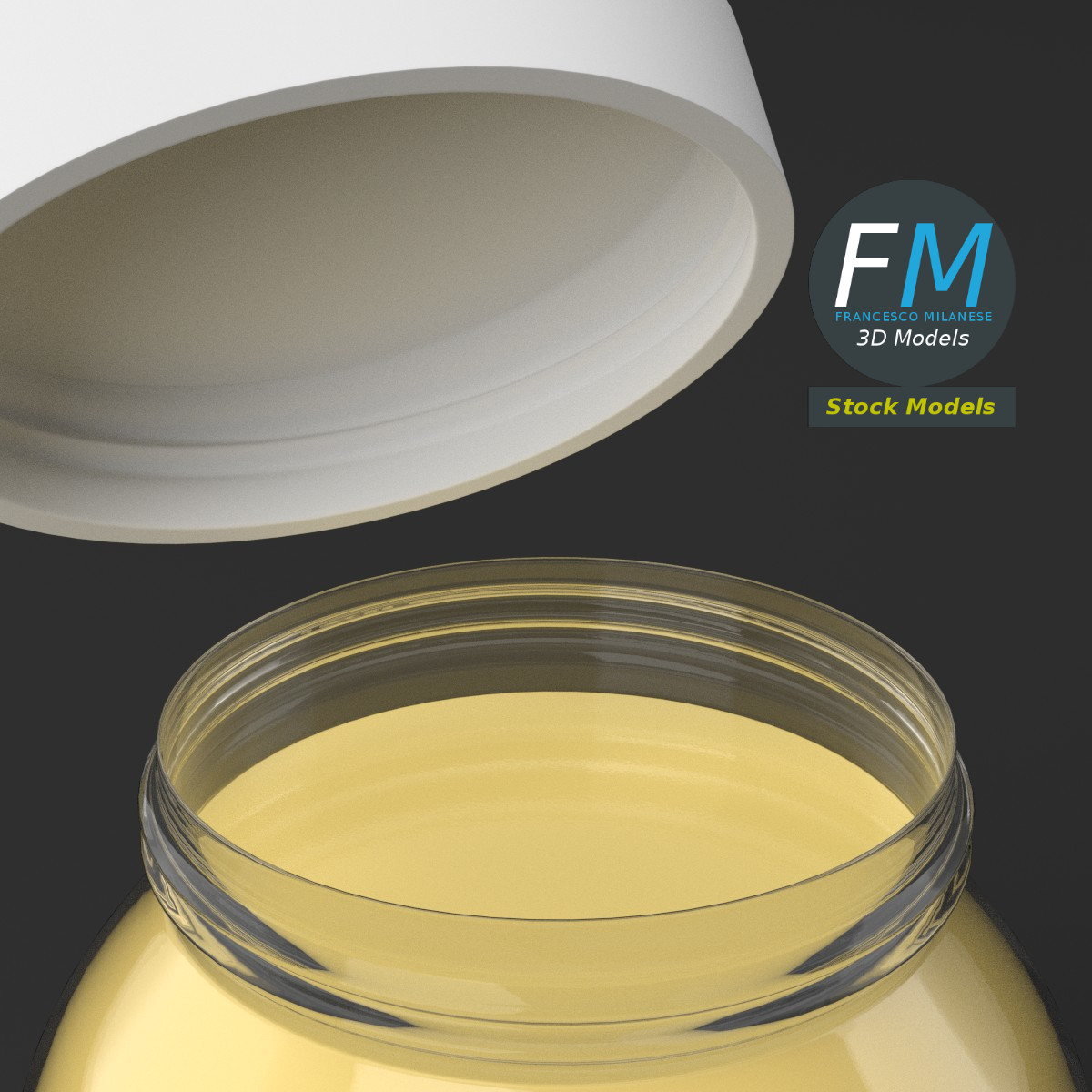 3D-Modell - Behälter für Brotaufstrich - 05