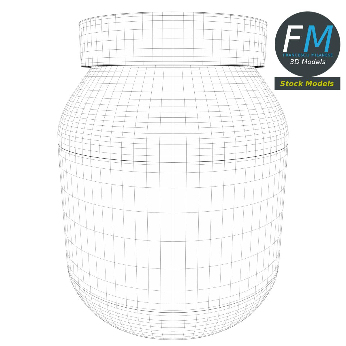 3D-Modell - Behälter für Brotaufstrich - 07