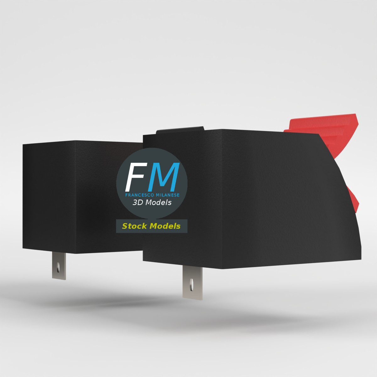 3D-Modell - Federklemmen für Lautsprecher - 04