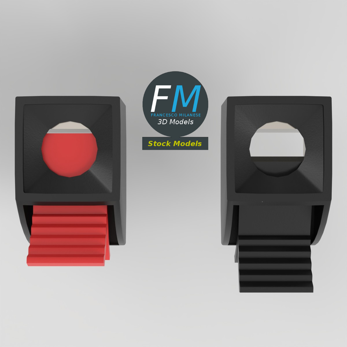 3D-Modell - Federklemmen für Lautsprecher - 06