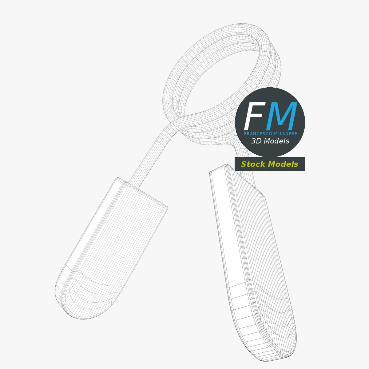 3D-Modell - Federclip für Hantelstange - 07