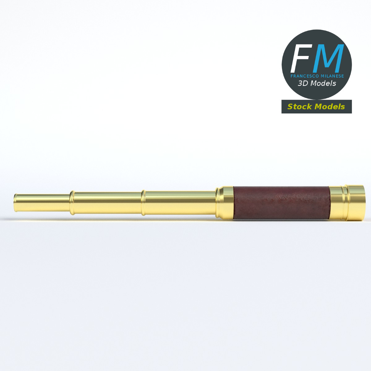 3D-Modell - Ausziehbares Fernrohr - 04