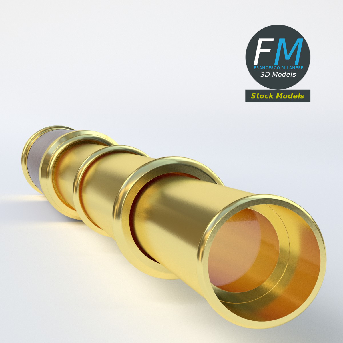 3D-Modell - Ausziehbares Fernrohr - 05