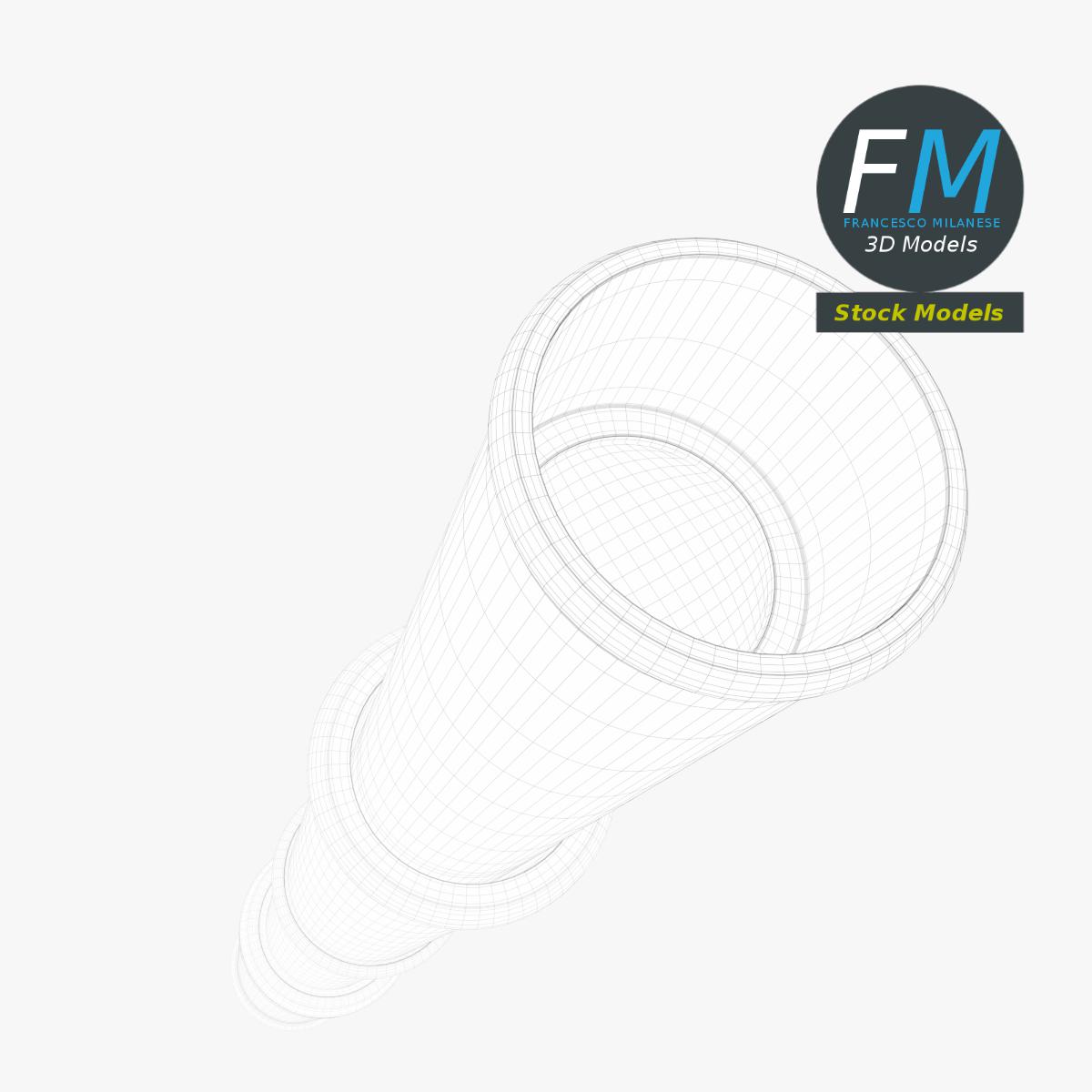 3D-Modell - Ausziehbares Fernrohr - 08