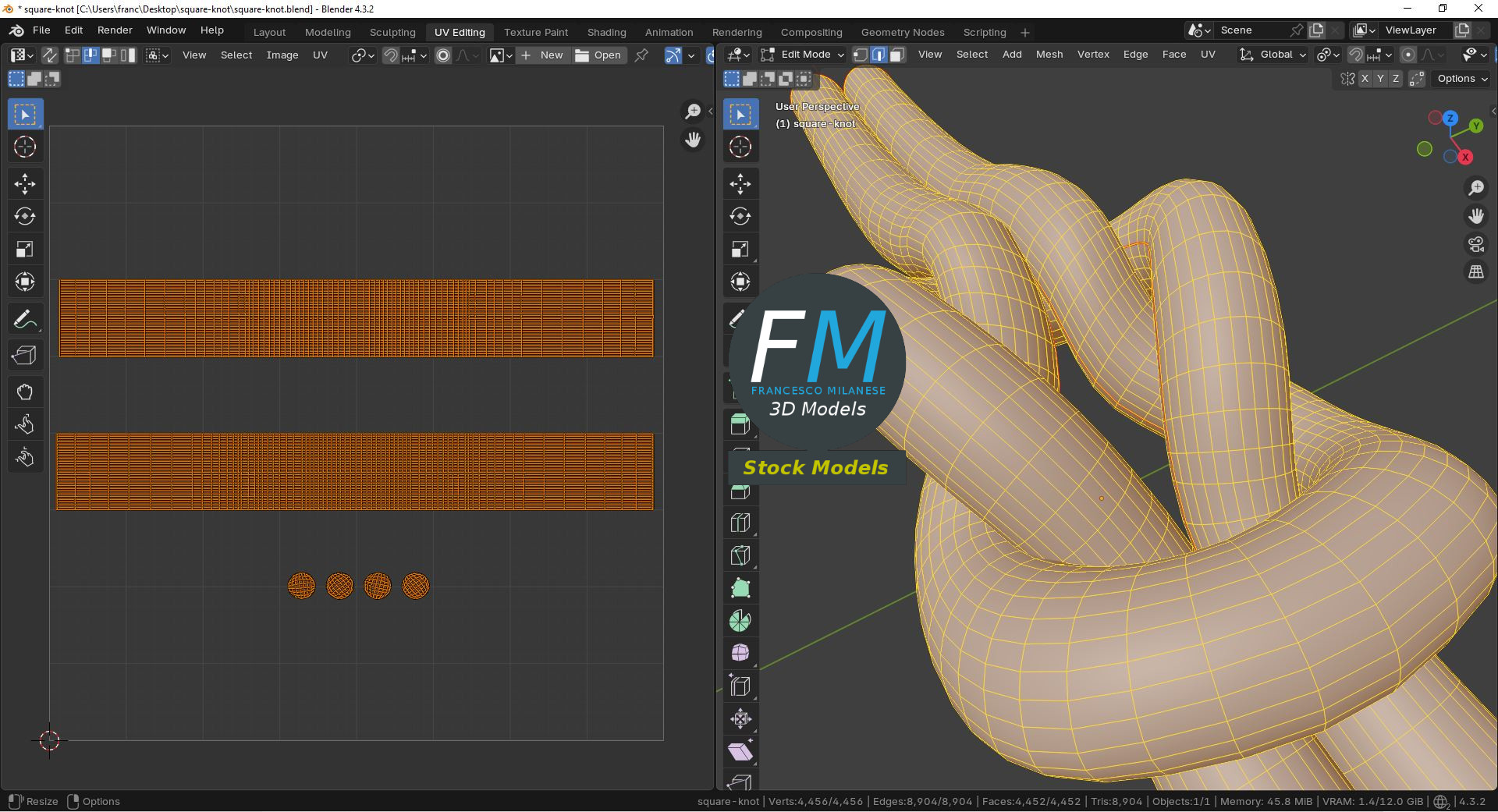 3D-Modell - Kreuzknoten - 10