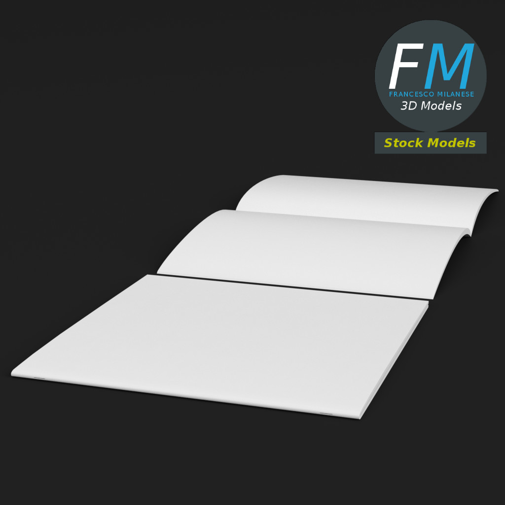 3D-Modell - Quadratische Broschüren-Mockups - 03