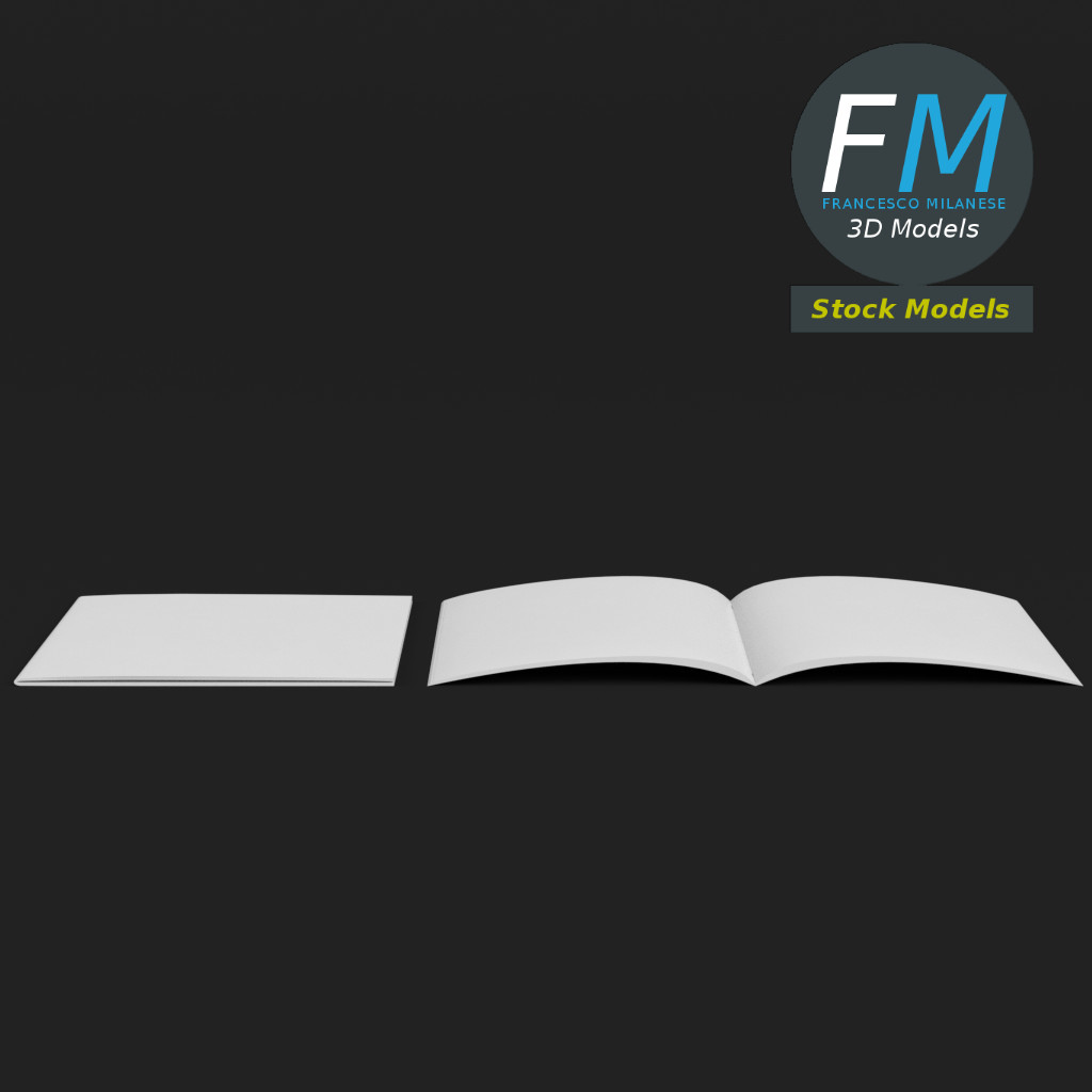 3D-Modell - Quadratische Broschüren-Mockups - 04