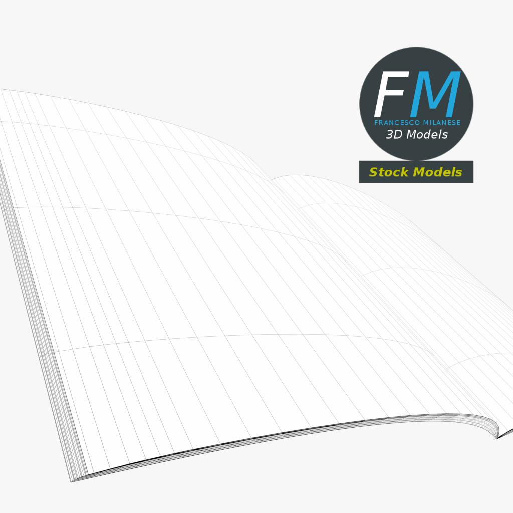 3D-Modell - Quadratische Broschüren-Mockups - 08