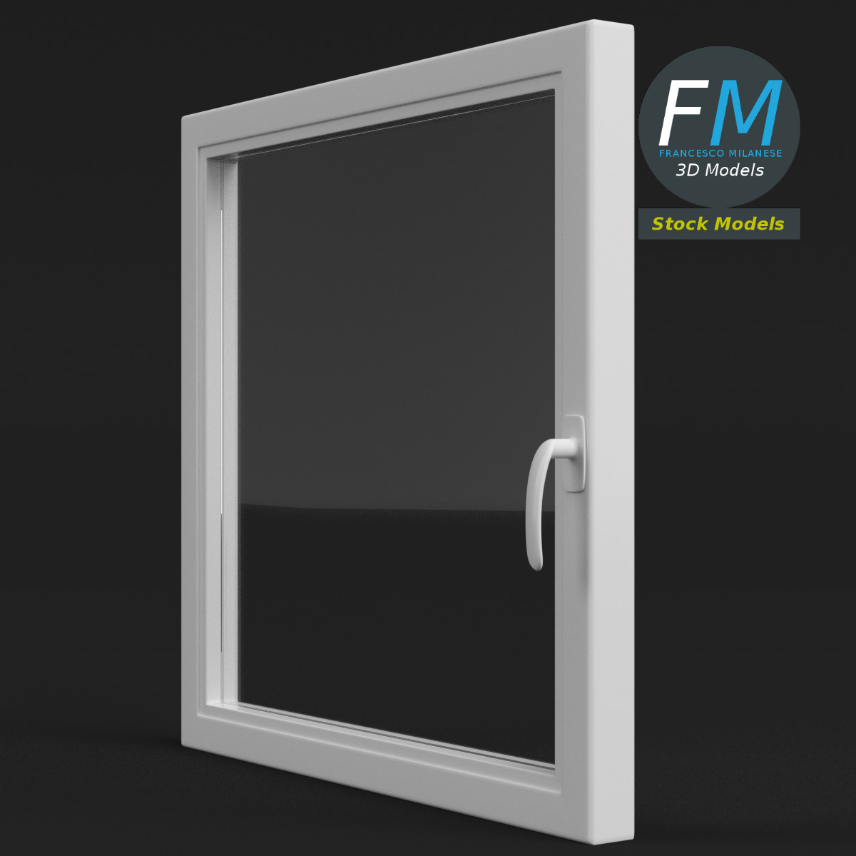 3D-Modell - Quadratisches Fenster - 04