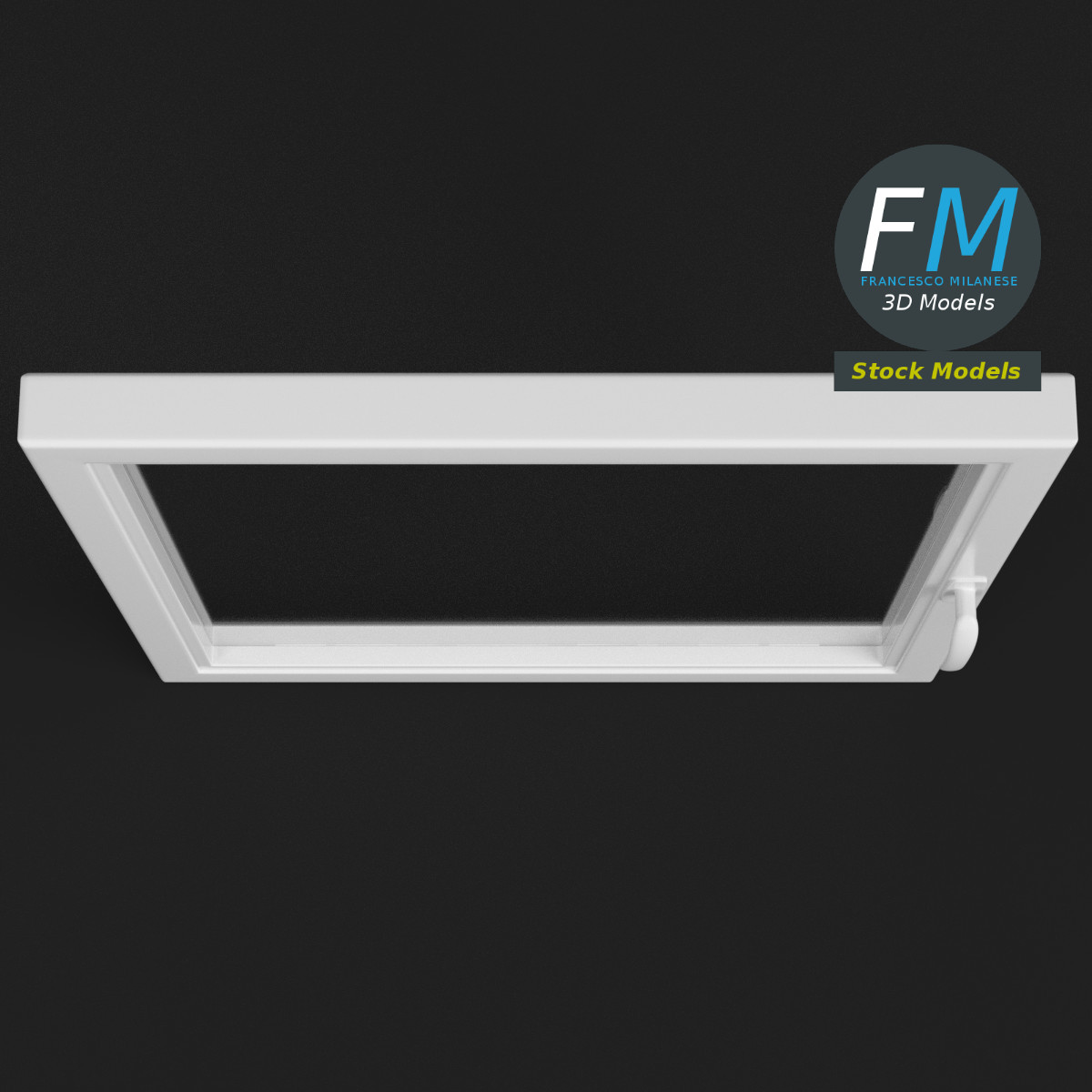 3D-Modell - Quadratisches Fenster - 06