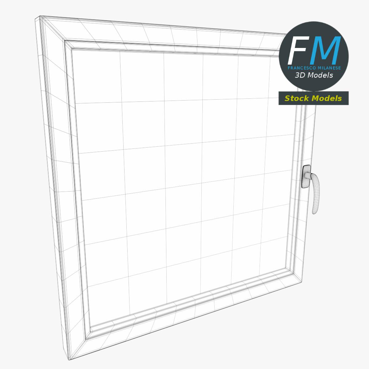 3D-Modell - Quadratisches Fenster - 07
