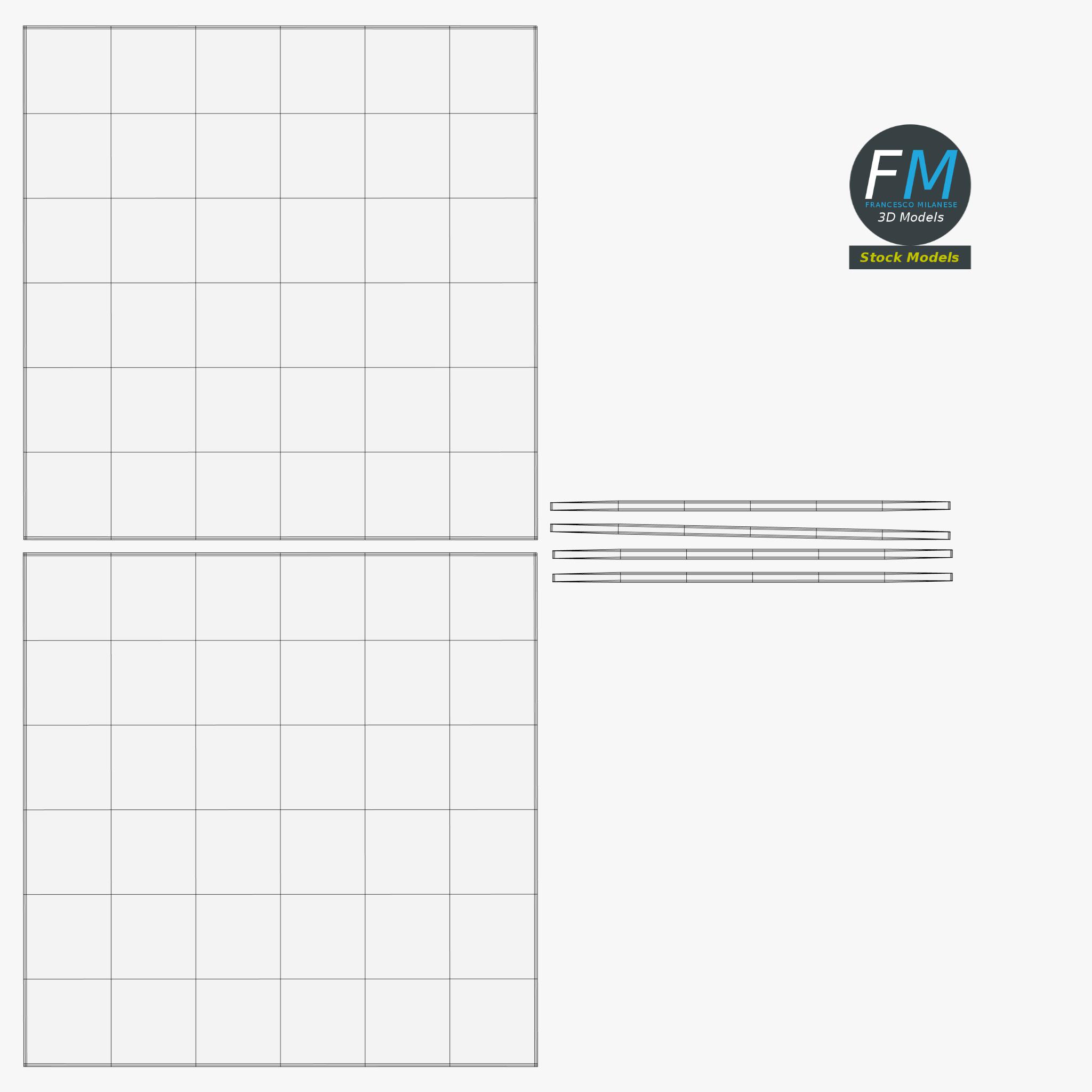 3D-Modell - Quadratisches Fenster - 12 3D-Modell - Quadratisches Fenster - 12