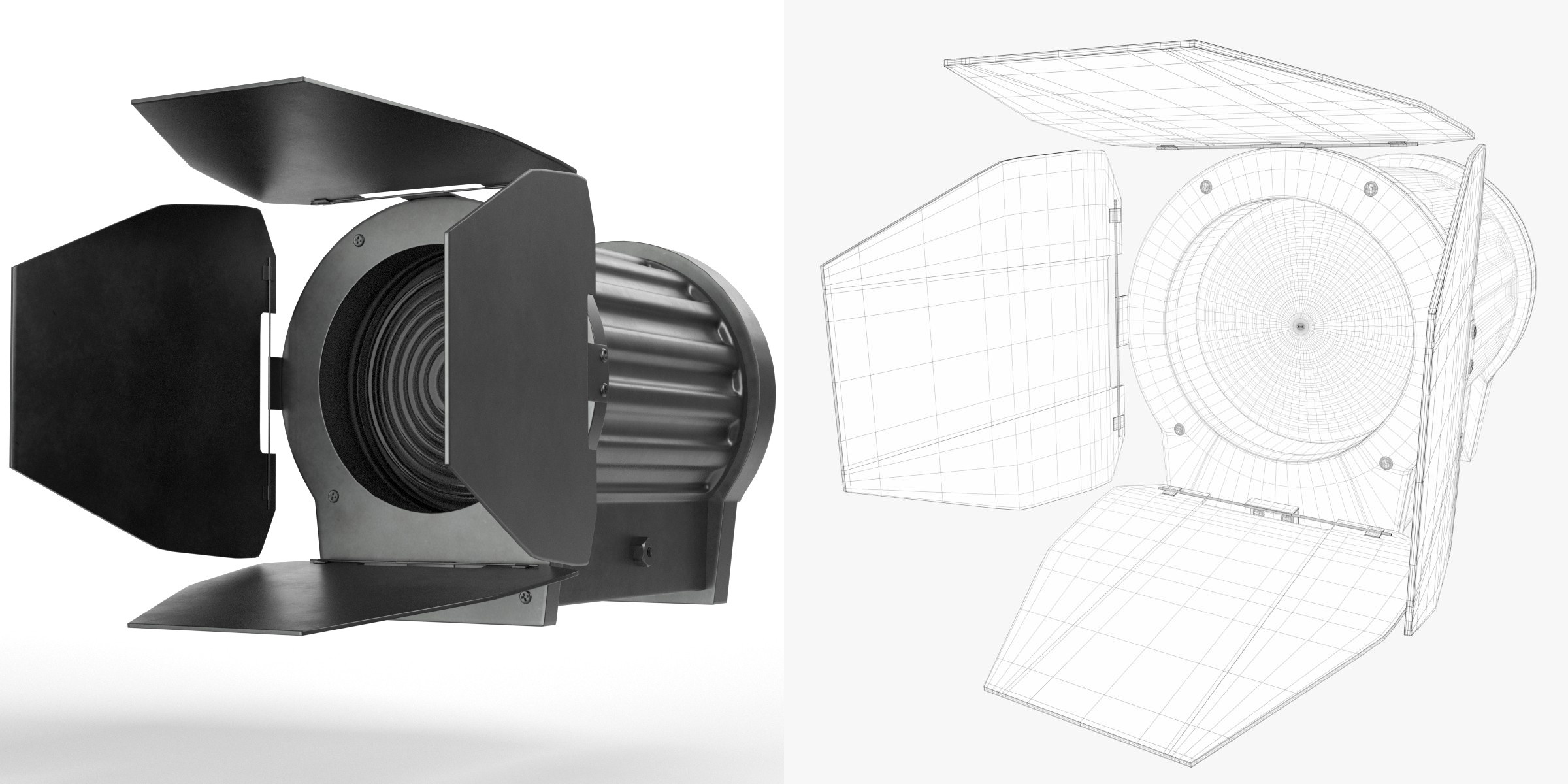 3D-Modell - Bühnenscheinwerfer