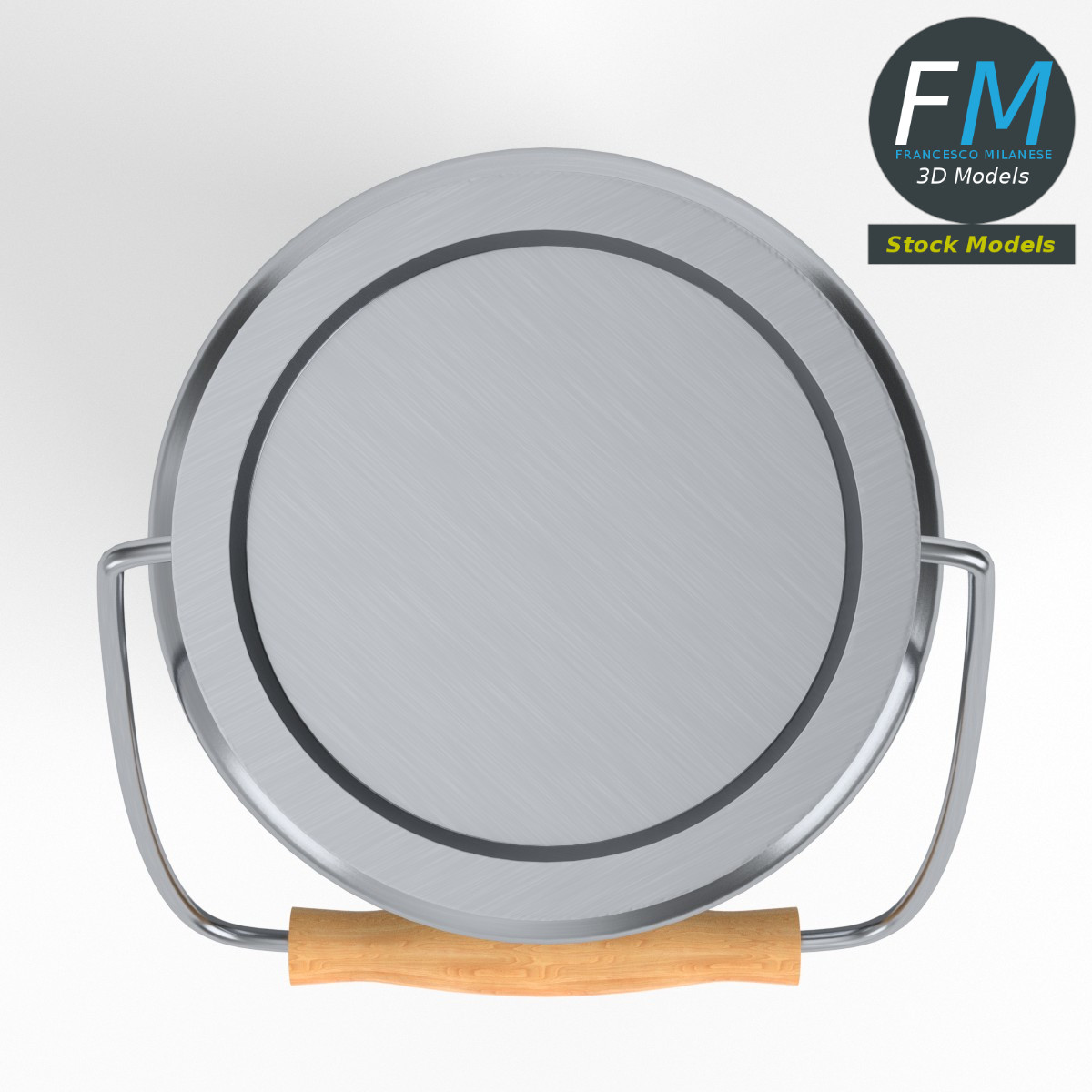 3D-Modell - Milchbehälter aus Edelstahl - 06