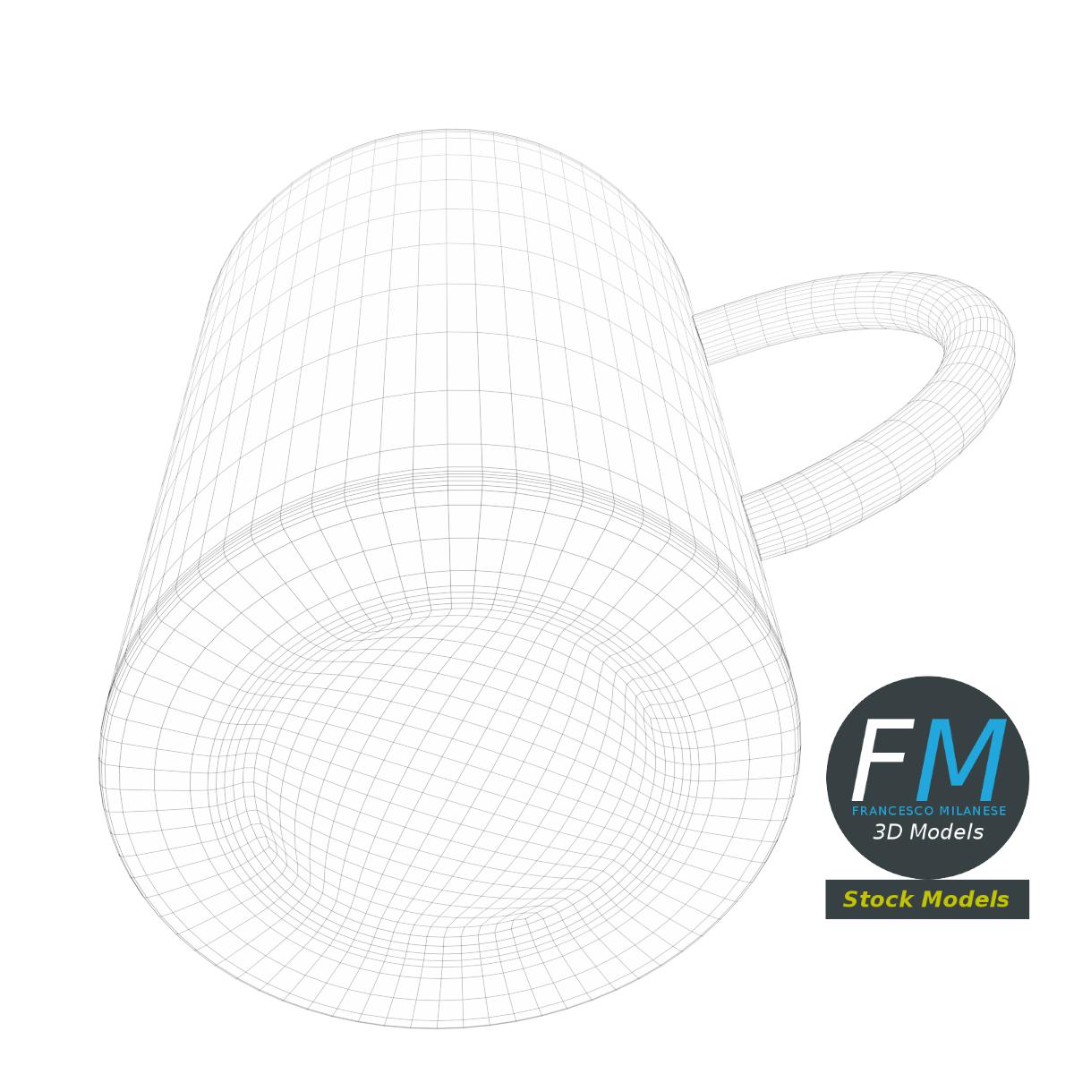 3D-Modell - Edelstahl-Trinkbecher mit Henkel - 08