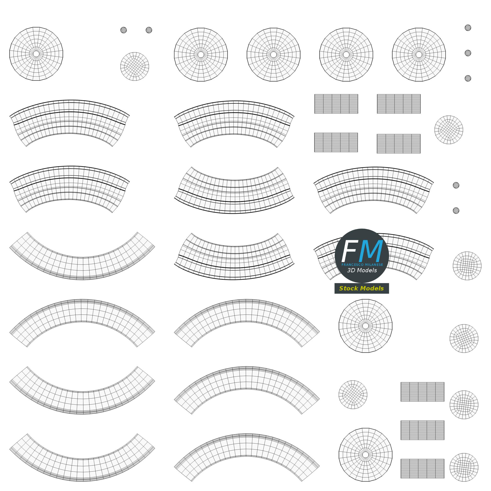 3D-Modell - Stahl-Strommast - 12