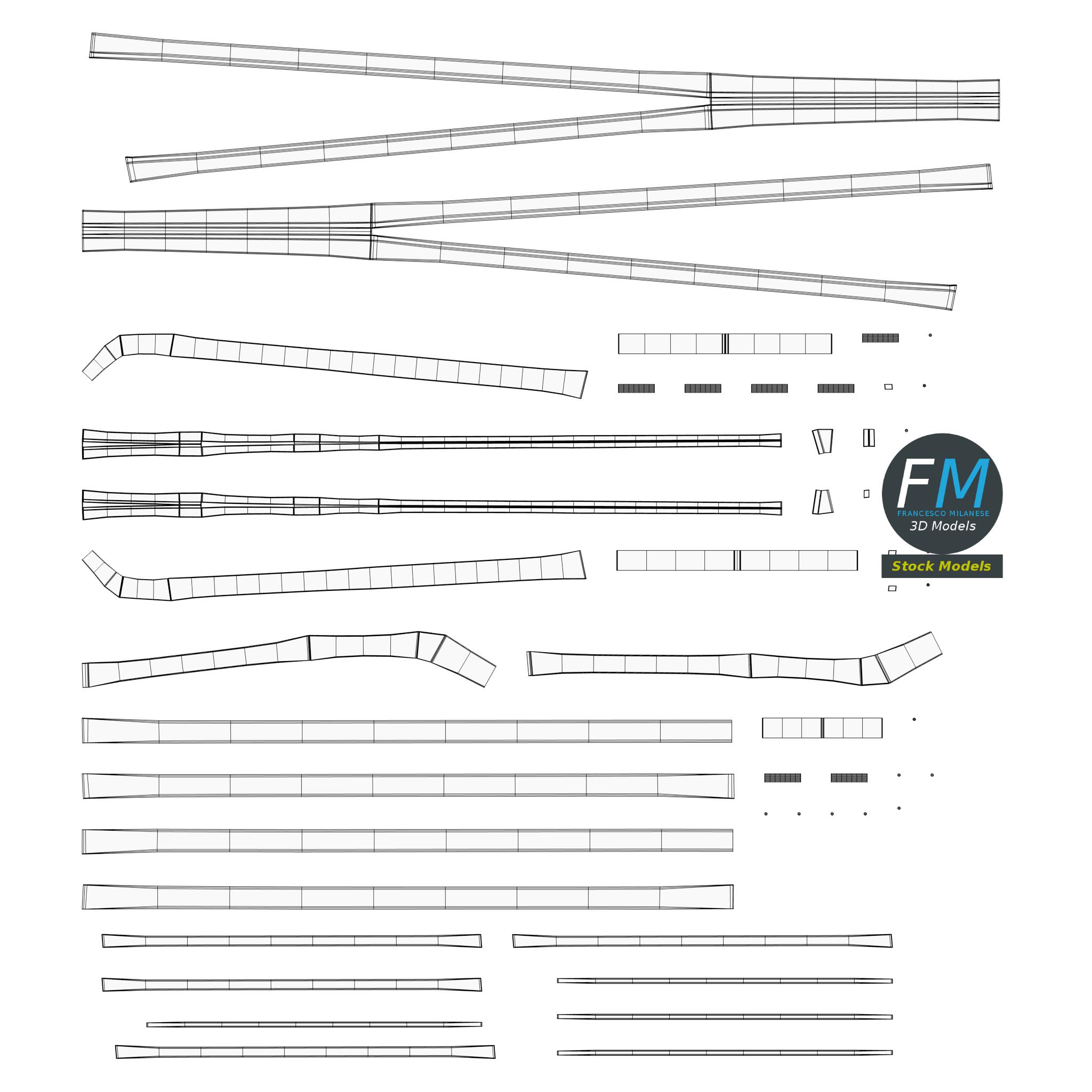 3D-Modell - Stahl-Strommast - 13 3D-Modell - Stahl-Strommast - 13