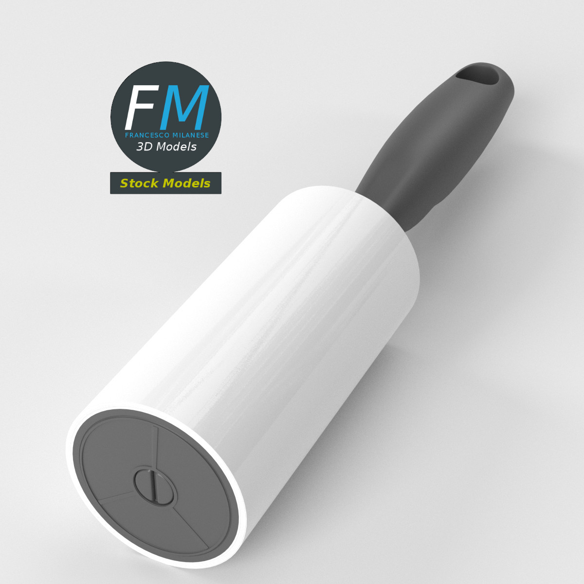 3D-Modell - Klebrige Fusselrolle - 01