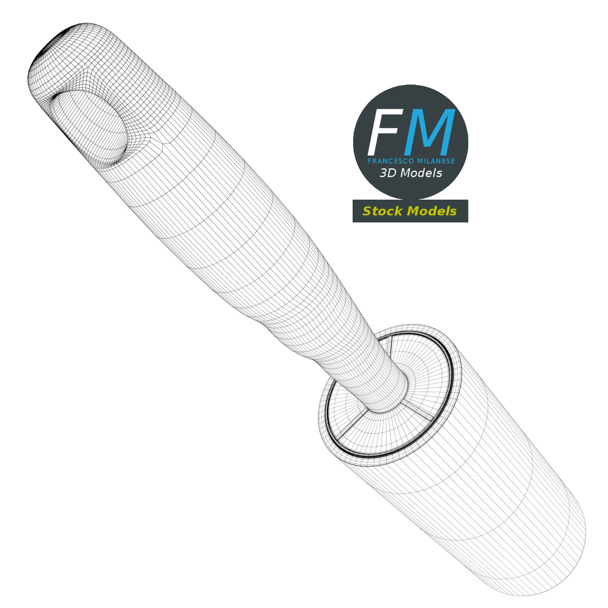 3D-Modell - Klebrige Fusselrolle - 07