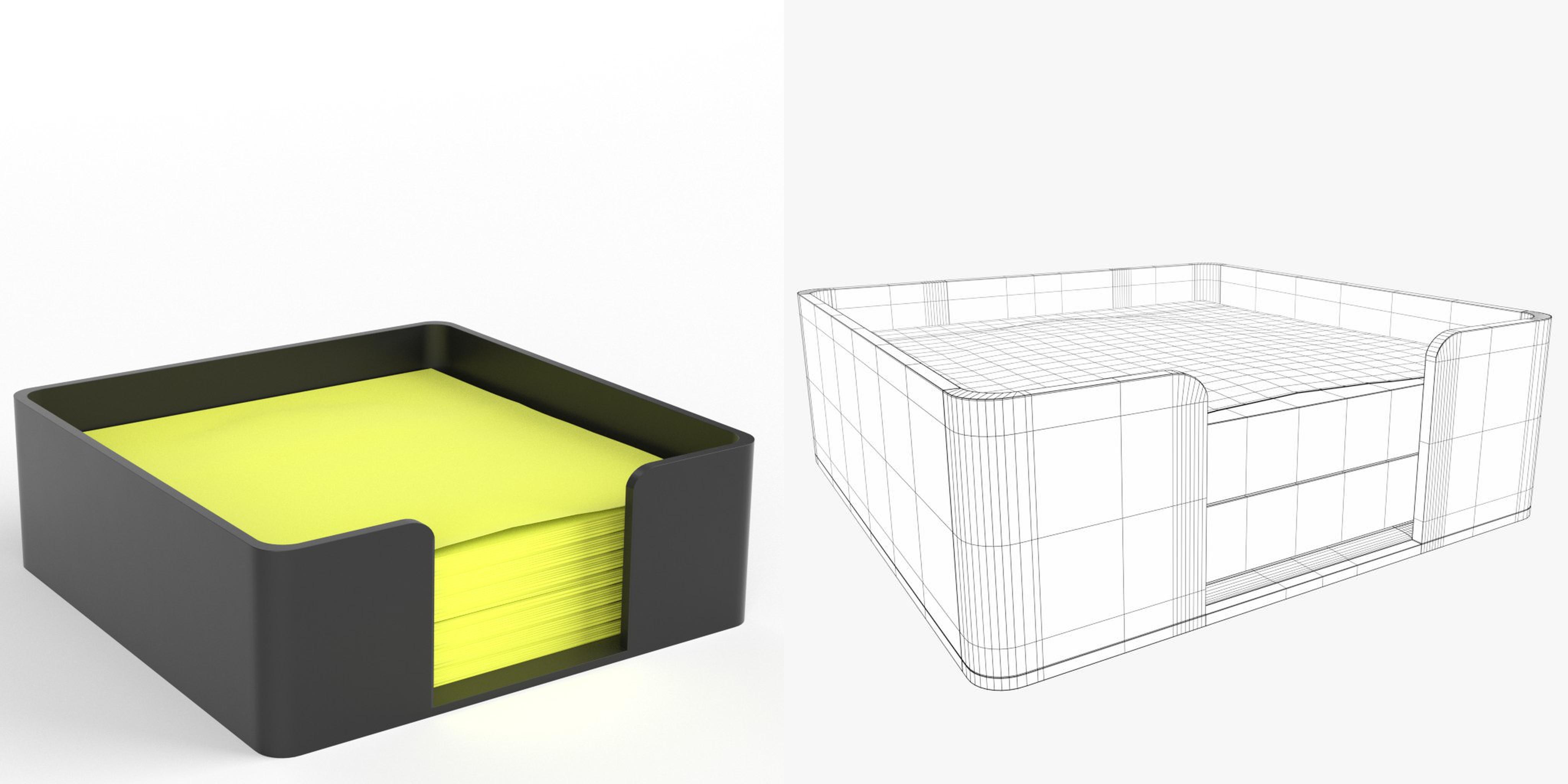 3D-Modell - Haftnotizhalter