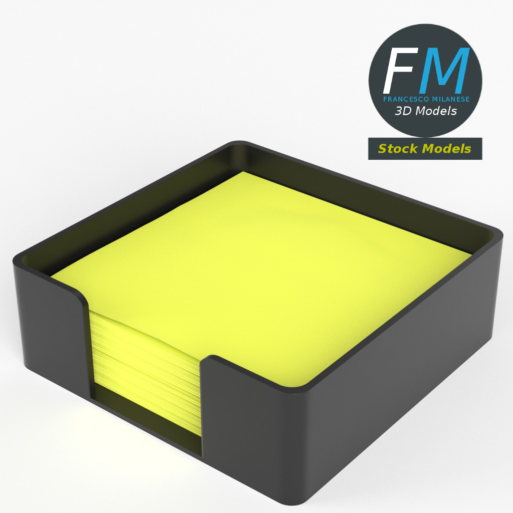 3D-Modell - Haftnotizhalter - 02