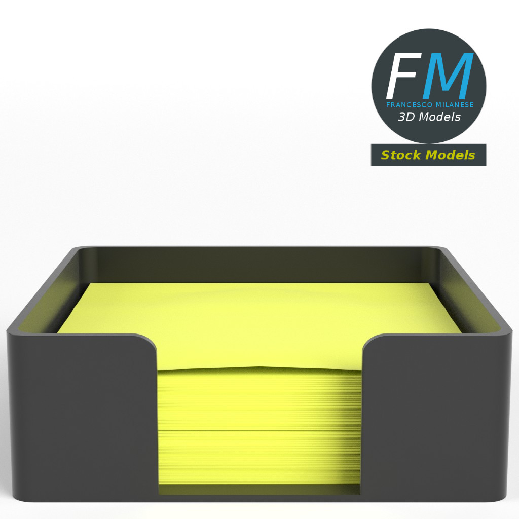 3D-Modell - Haftnotizhalter - 04
