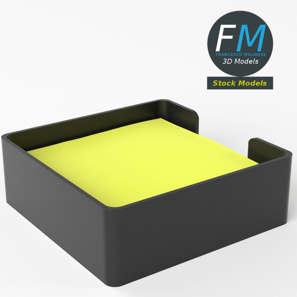 3D-Modell - Haftnotizhalter - 05