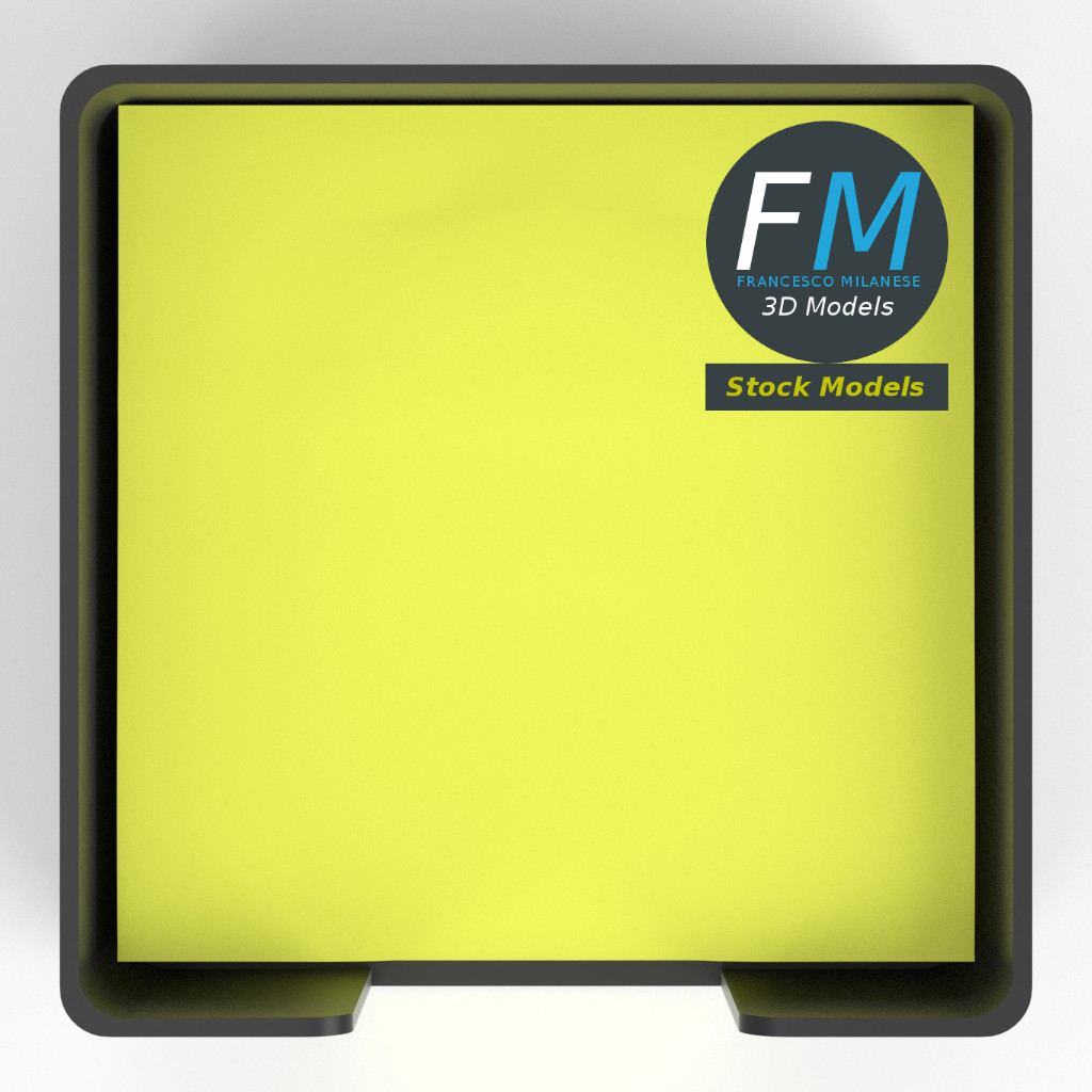 3D-Modell - Haftnotizhalter - 06