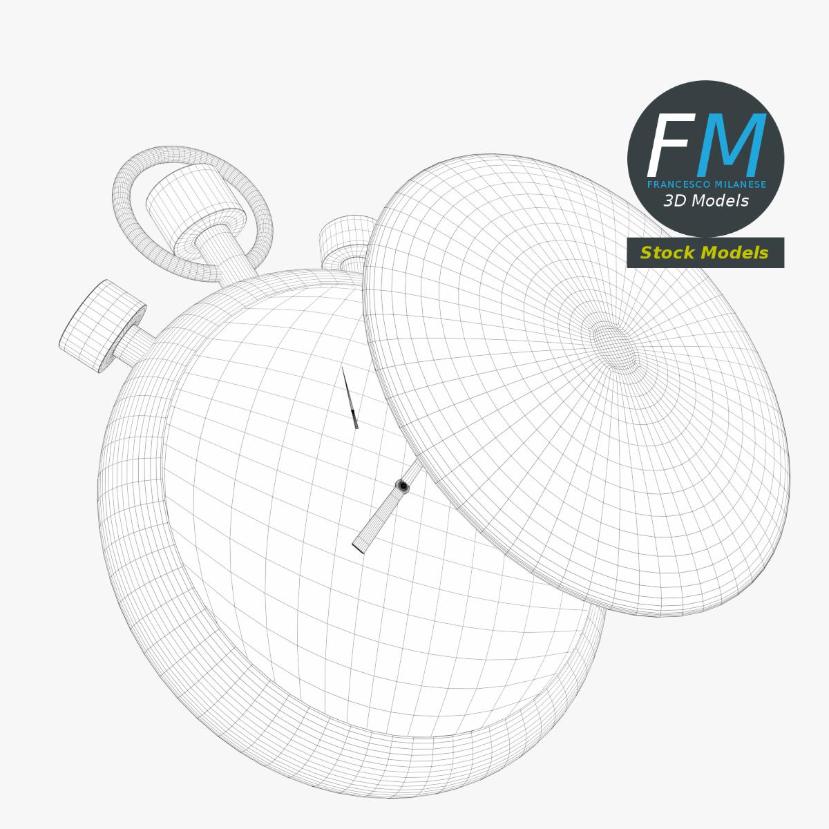 3D-Modell - Mechanische Stoppuhr - 07