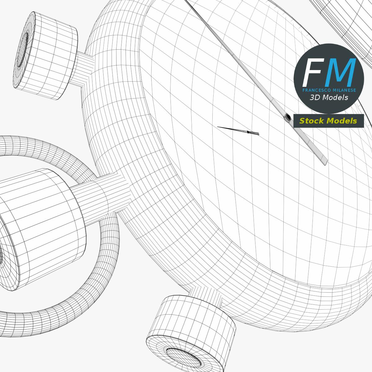 3D-Modell - Mechanische Stoppuhr - 08