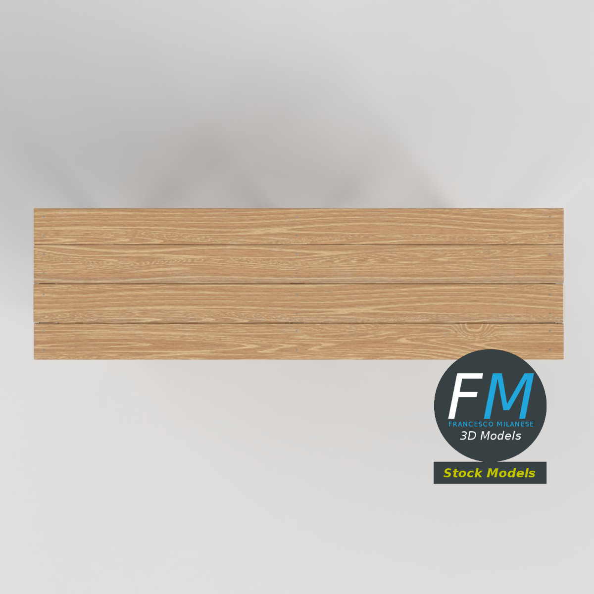 3D-Modell - Holzregal zur Aufbewahrung - 06