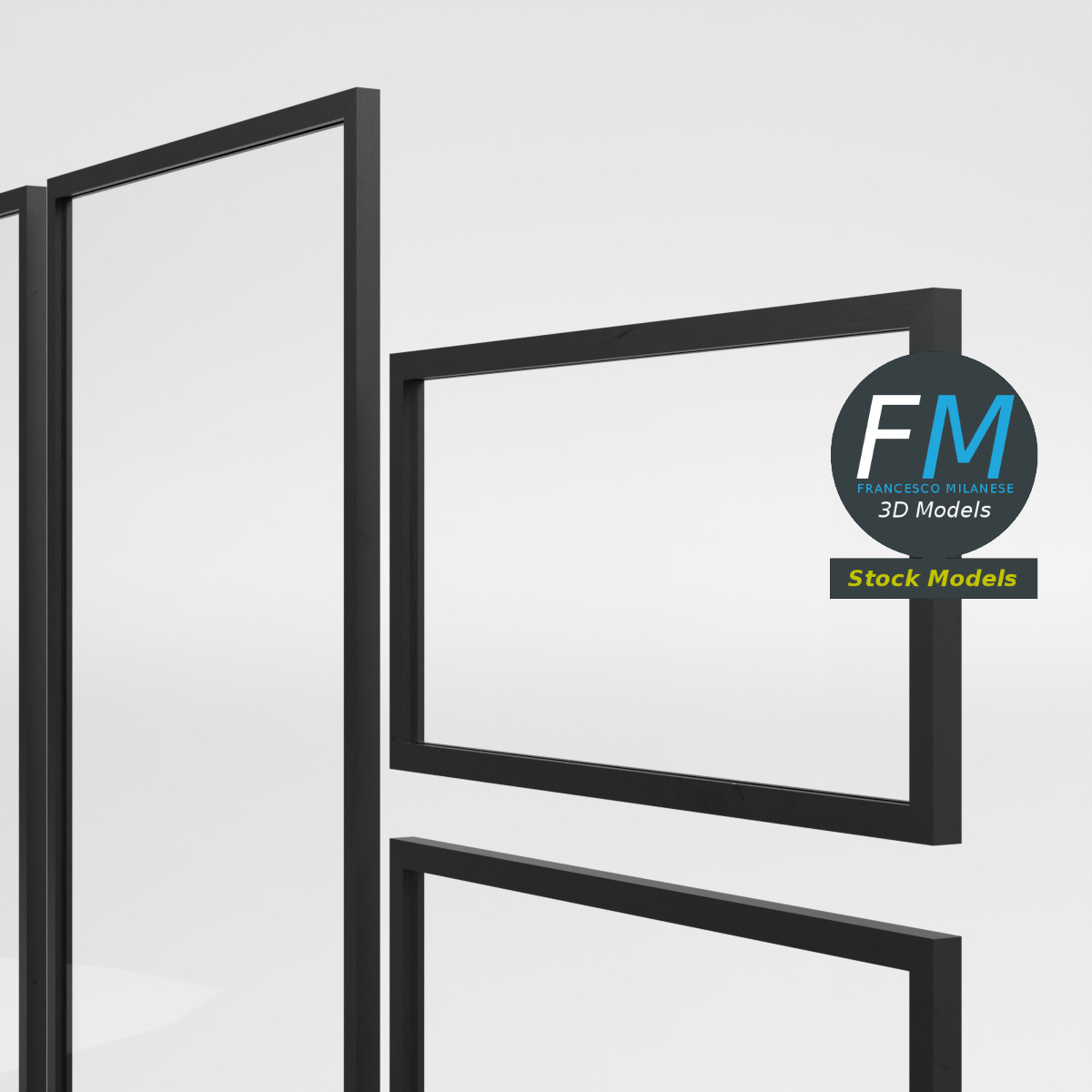 3D-Modell - Modulares Schaufensterrahmen-Set - 04