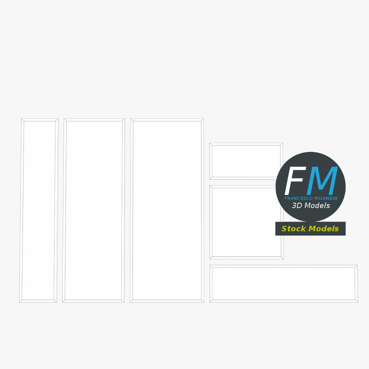 3D-Modell - Modulares Schaufensterrahmen-Set - 07