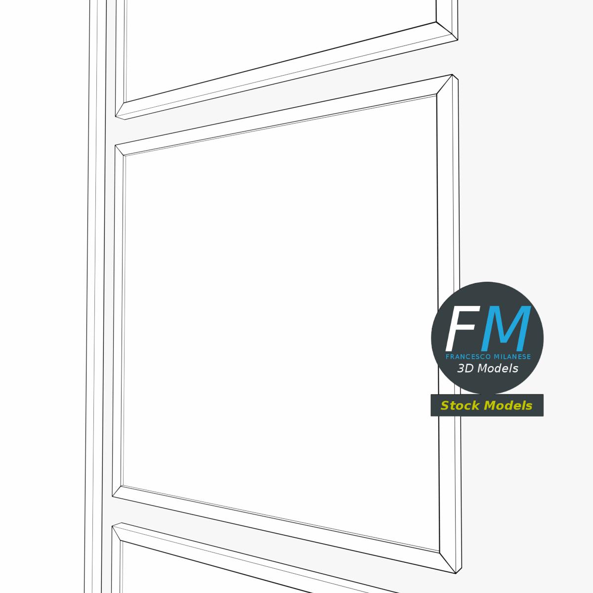 3D-Modell - Modulares Schaufensterrahmen-Set - 08