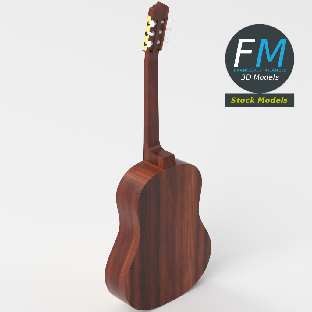 3D-Modell - Klassische Schülergitarre - 05