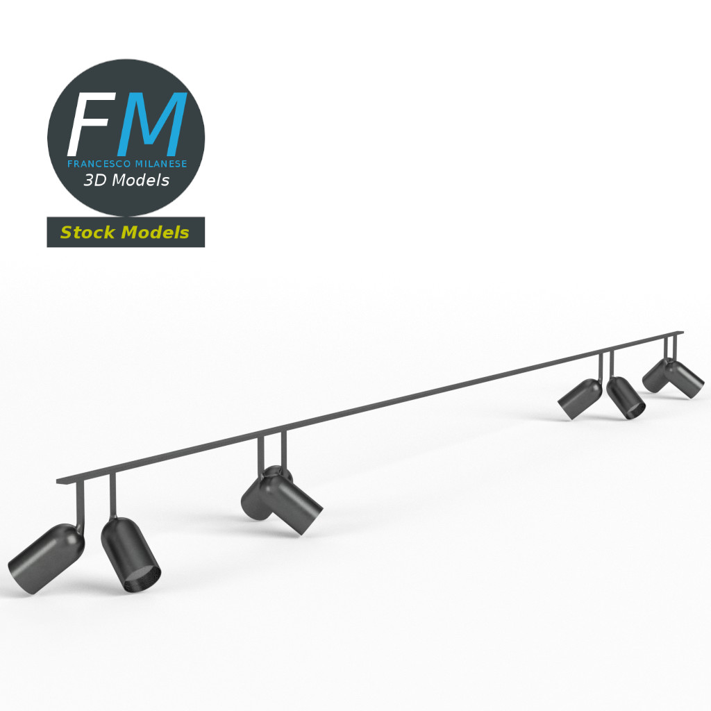 3D-Modell - Deckenrahmen für Studioleuchten - 01